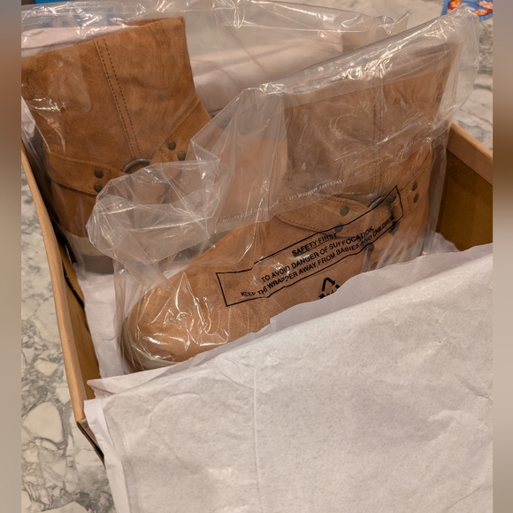 NIB Free People Bodhi Harness Boots in Taupe - Picture 4 of 5